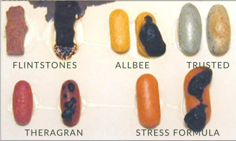 Heat test comparison of budget supplements showing quality differences